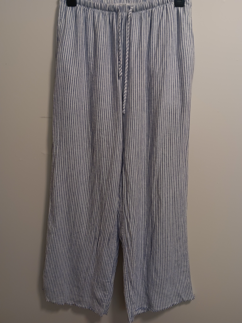 Cotton On Blue and White Striped Relaxed Chinos